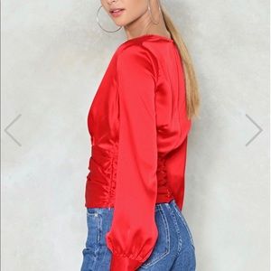 Satin long sleeve by Nasty Gal